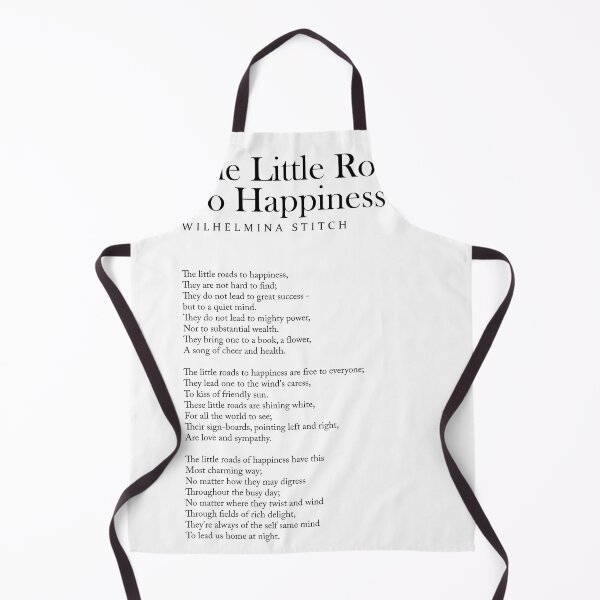 Item preview, The Little Roads To Happiness - Wilhelmina Stitch Poem - Literature - Typography Print 1 designed and sold by Studio Grafiikka.