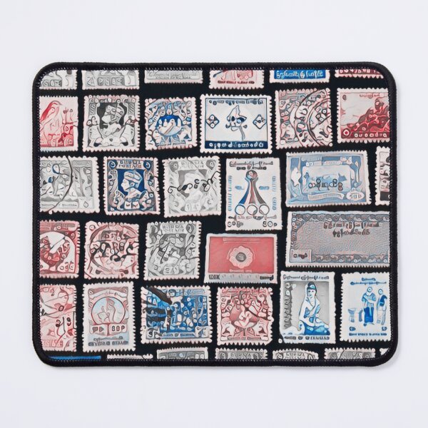 Item preview, Colorful Vintage Stamp Art designed and sold by Wentoo.