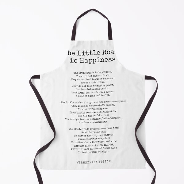 Item preview, The Little Roads To Happiness - Wilhelmina Stitch Poem - Literature - Typewriter Print 2 designed and sold by Studio Grafiikka.