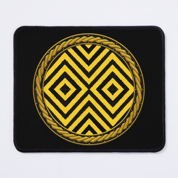 Item preview, Kaleidoscope Highly Visible Yellow and Black in Celtic Circle Frame 2 designed and sold by Swabcraft.