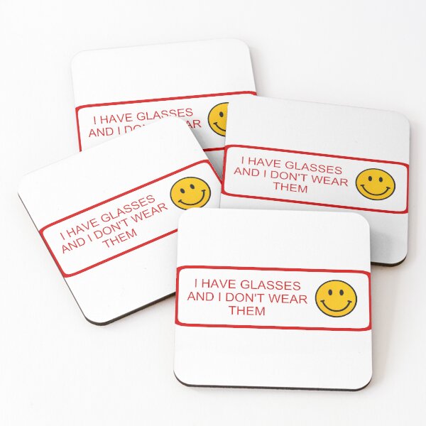 Item preview, Glasses Saying Smiley Face Bumper Sticker featuring Glaggle designed and sold by xo-mer.