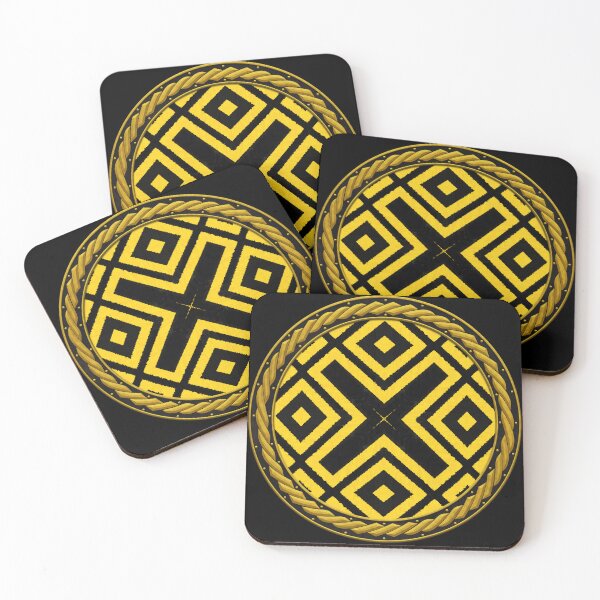 Item preview, Kaleidoscope Highly Visible Yellow and Black in Celtic Circle Frame 5 designed and sold by Swabcraft.