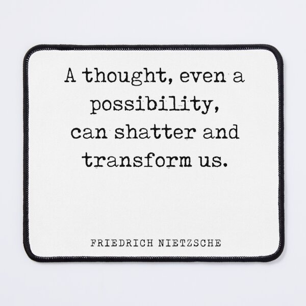 Item preview, A thought, even a possibility - Friedrich Nietzsche Quote - Literature - Typewriter Print designed and sold by Studio Grafiikka.