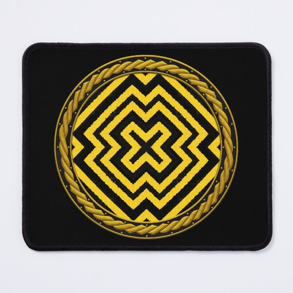 Item preview, Kaleidoscope Highly Visible Yellow and Black in Celtic Circle Frame 6 designed and sold by Swabcraft.