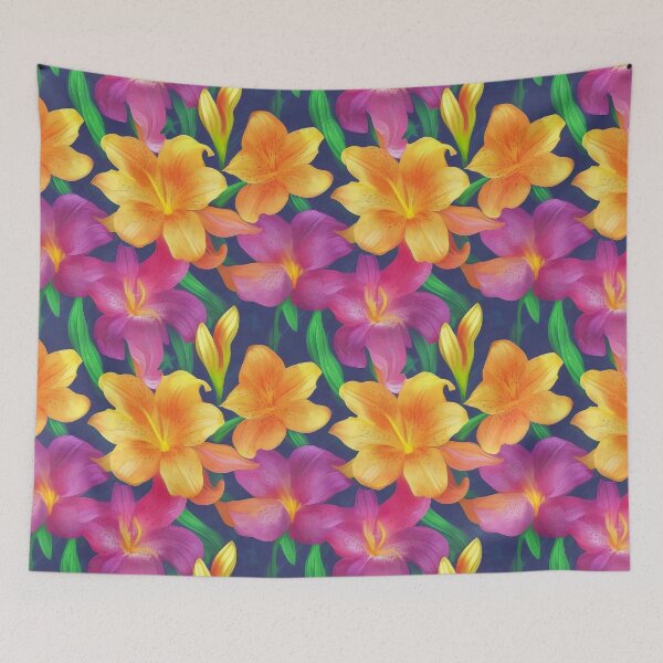 Item preview, Beautiful Oil Panted Lilies designed and sold by FiaFiaPress.