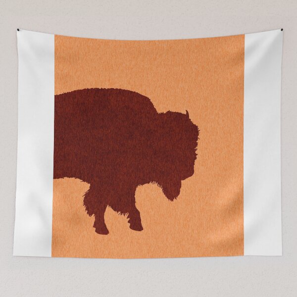 Item preview, Bison Silhouette - Scandinavian Nursery Decor - Animal Friends - For Kids Room - Minimal designed and sold by Studio Grafiikka.