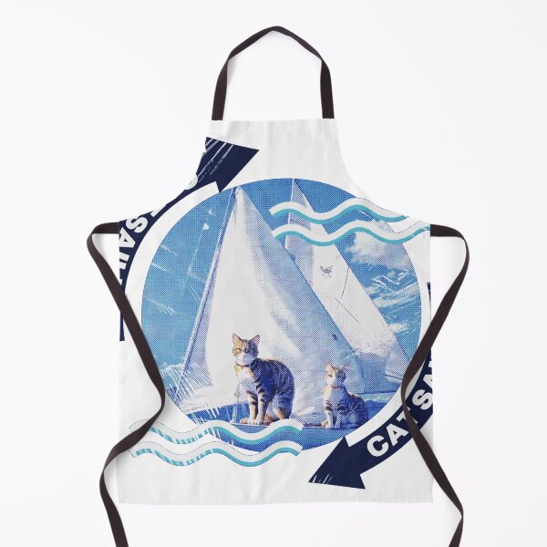 Item preview, Cat Sailing Optimist Dinghy,Cat Sailing,Cat on the Sea,Cat Sticker designed and sold by Lychee Design.