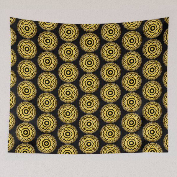 Item preview, Kaleidoscope Highly Visible Yellow and Black in Celtic Circle Frame 12 designed and sold by Swabcraft.