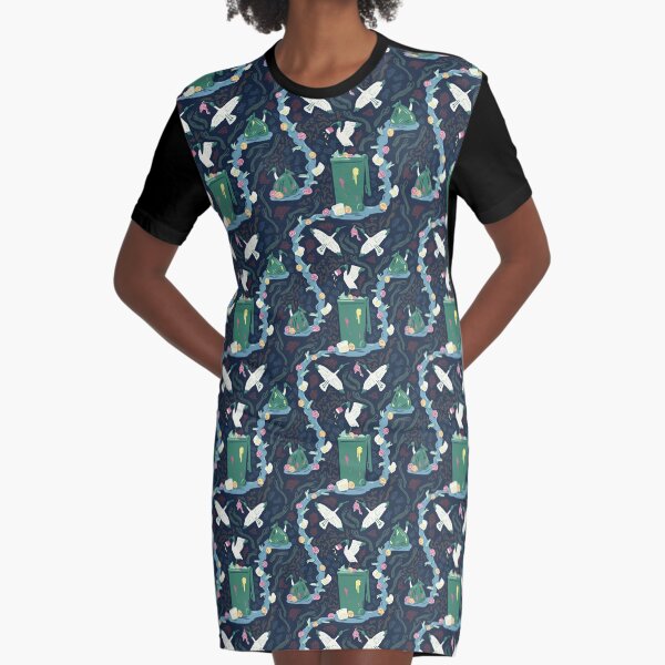 Bin Chickens Graphic T-Shirt Dress