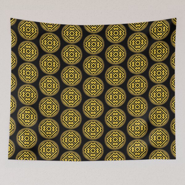 Item preview, Kaleidoscope Highly Visible Yellow and Black in Celtic Circle Frame 15 designed and sold by Swabcraft.