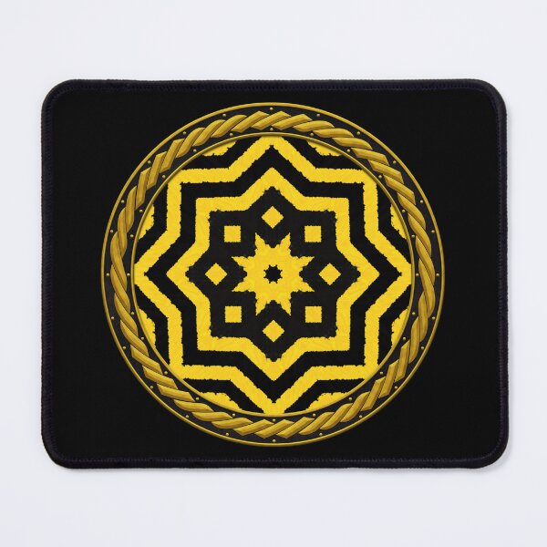 Artikelvorschau, Kaleidoscope Highly Visible Yellow and Black in Celtic Circle Frame 16 entworfen und verkauft von Swabcraft.
