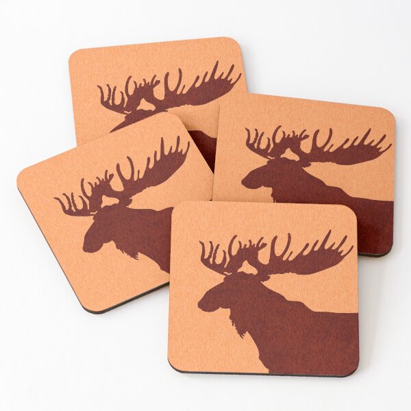 Item preview, Moose Silhouette - Scandinavian Nursery Decor - Animal Friends - For Kids Room - Minimal designed and sold by Studio Grafiikka.
