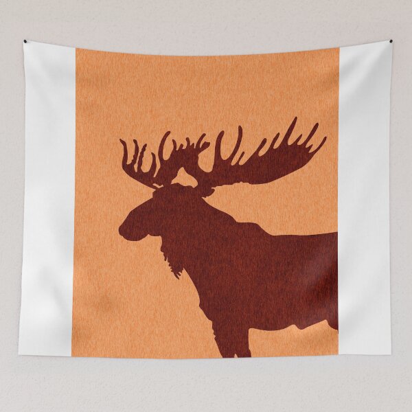 Item preview, Moose Silhouette - Scandinavian Nursery Decor - Animal Friends - For Kids Room - Minimal designed and sold by Studio Grafiikka.