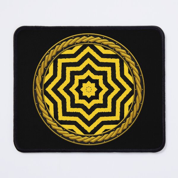 Item preview, Kaleidoscope Highly Visible Yellow and Black in Celtic Circle Frame 17 designed and sold by Swabcraft.