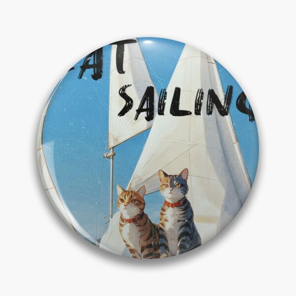Item preview, Cat Sailing Optimist Dinghy,Cat Sailing,Cat on the Sea,Cat Sticker designed and sold by Lychee Design.
