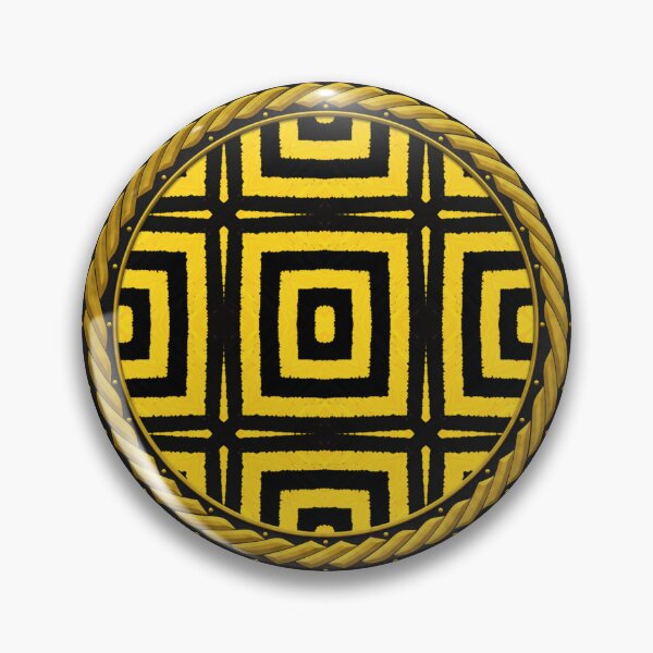 Item preview, Kaleidoscope Highly Visible Yellow and Black in Celtic Circle Frame 20 designed and sold by Swabcraft.