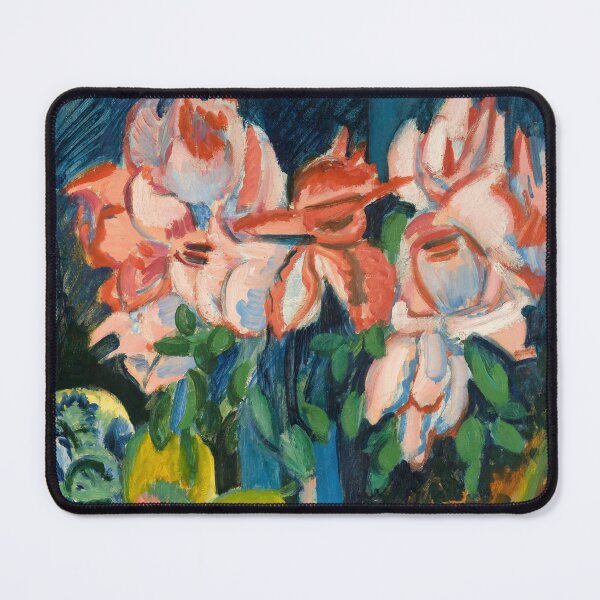 Item preview, Vintage Roses and Fruit Pink, Green and Teal Still Life Painting | P302 designed and sold by Piccolo Fiore Prints.