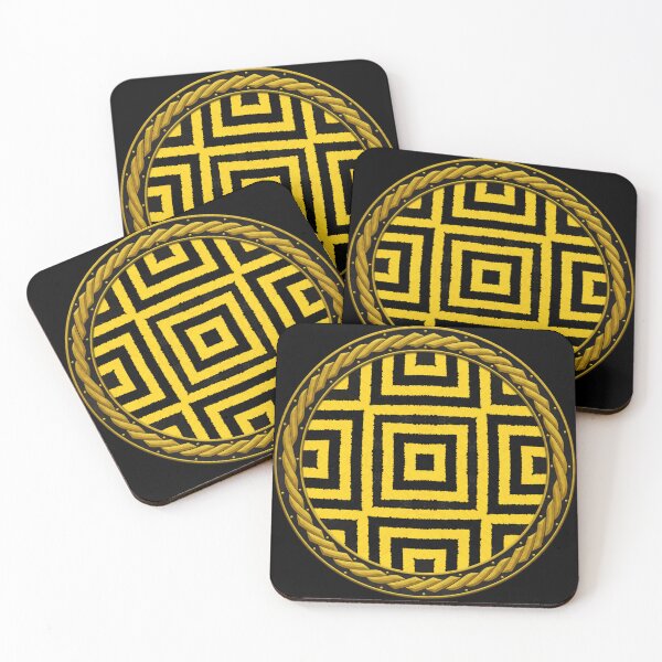 Item preview, Kaleidoscope Highly Visible Yellow and Black in Celtic Circle Frame 25 designed and sold by Swabcraft.