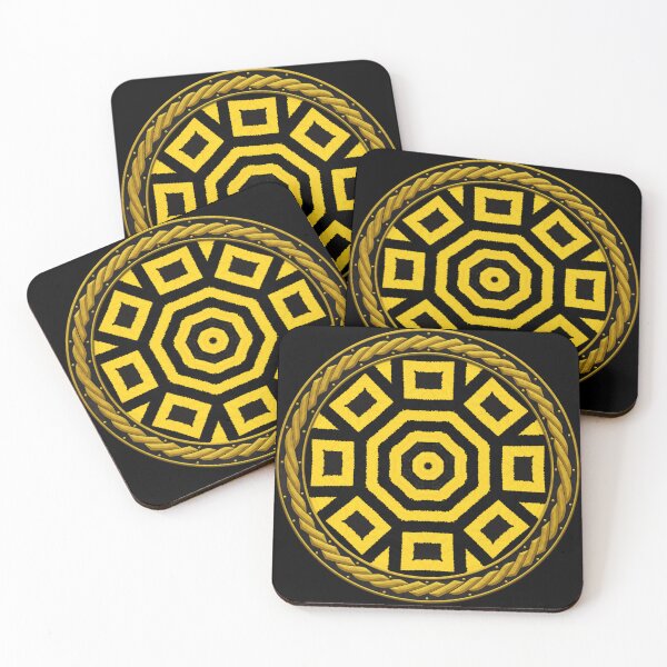 Item preview, Kaleidoscope Highly Visible Yellow and Black in Celtic Circle Frame 26 designed and sold by Swabcraft.
