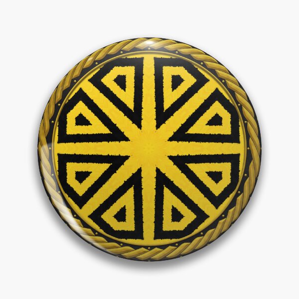 Item preview, Kaleidoscope Highly Visible Yellow and Black in Celtic Circle Frame 27 designed and sold by Swabcraft.