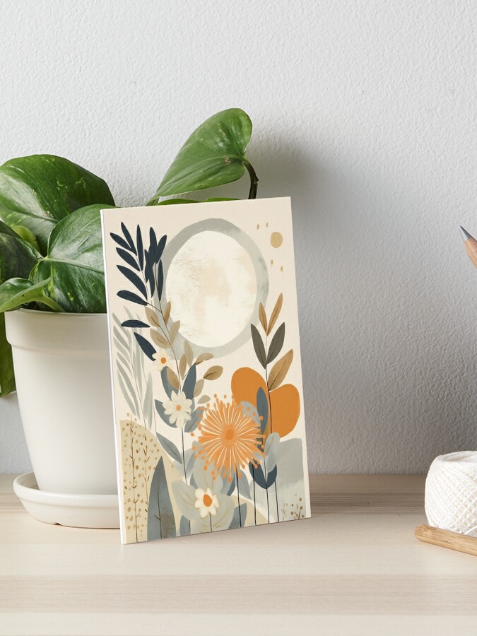 Botanical or boho ceramic coasters