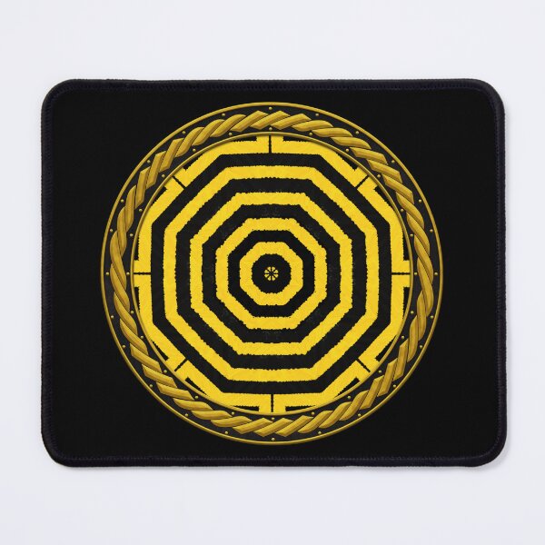 Item preview, Kaleidoscope Highly Visible Yellow and Black in Celtic Circle Frame 28 designed and sold by Swabcraft.