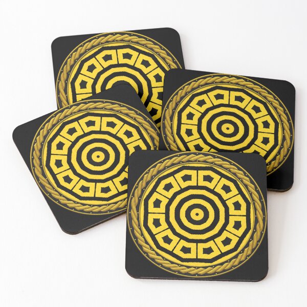 Item preview, Kaleidoscope Highly Visible Yellow and Black in Celtic Circle Frame 29 designed and sold by Swabcraft.