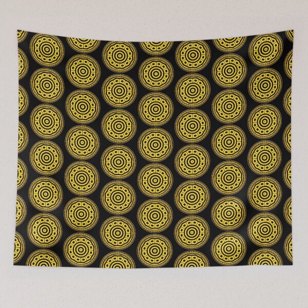 Item preview, Kaleidoscope Highly Visible Yellow and Black in Celtic Circle Frame 29 designed and sold by Swabcraft.