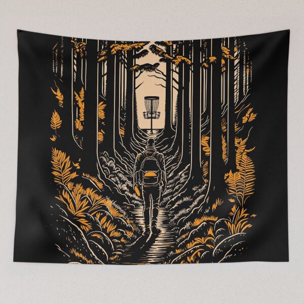 Item preview, Disc Golf Forest Course Wilderness Golfer Sunset designed and sold by GrandeDuc.