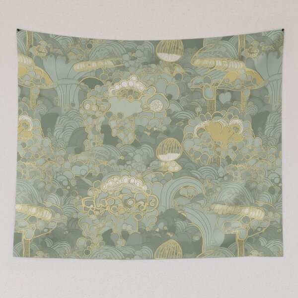 Item preview, Champiñones verdes designed and sold by baheeya.