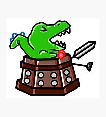 Exterminate! Dinosaur Photographic Print