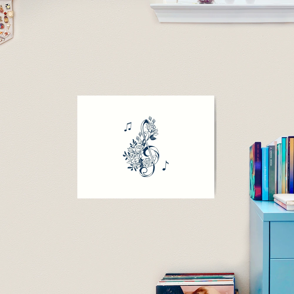 Treble Clef Music Symbol Deep Blue