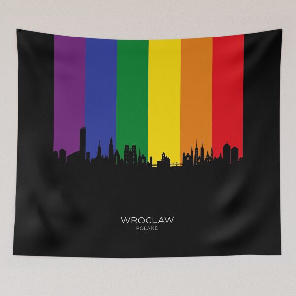 Item preview, Wroclaw Poland Skyline designed and sold by ArtPrints.