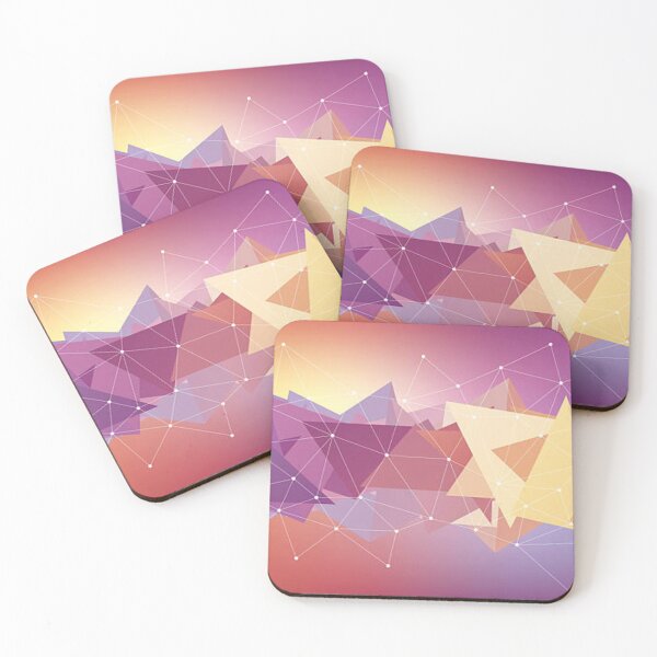 Item preview, Multicolored low polygon shapes, color mosaic  designed and sold by MTShoppingLine.