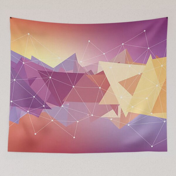 Item preview, Multicolored low polygon shapes, color mosaic  designed and sold by MTShoppingLine.