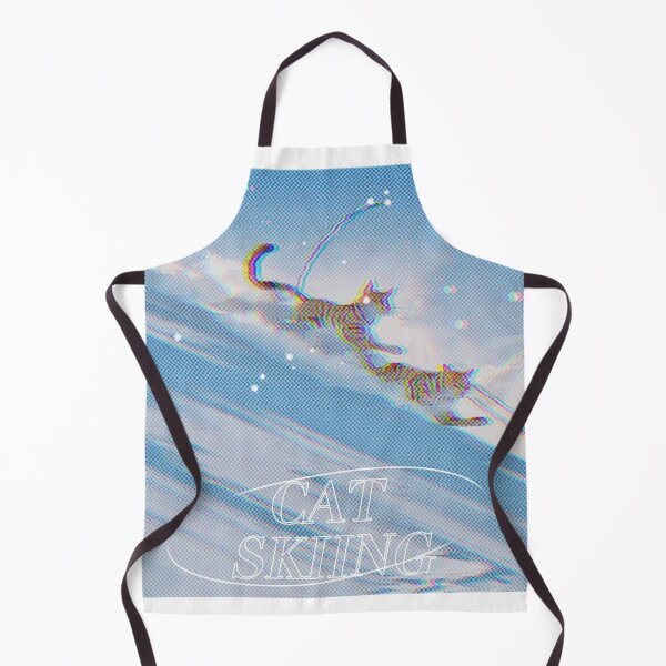 Item preview, Cat Skiing,Cat Sticker,Skiing The meowtains are calling and i must go Cat Sticker designed and sold by Lychee Design.