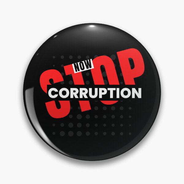 Item preview, Stop Corruption Now Motivational Design designed and sold by DigitalMagShop.