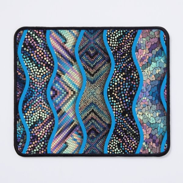 Item preview, Wavy mosaic art collage. Abstract art background designed and sold by MTShoppingLine.