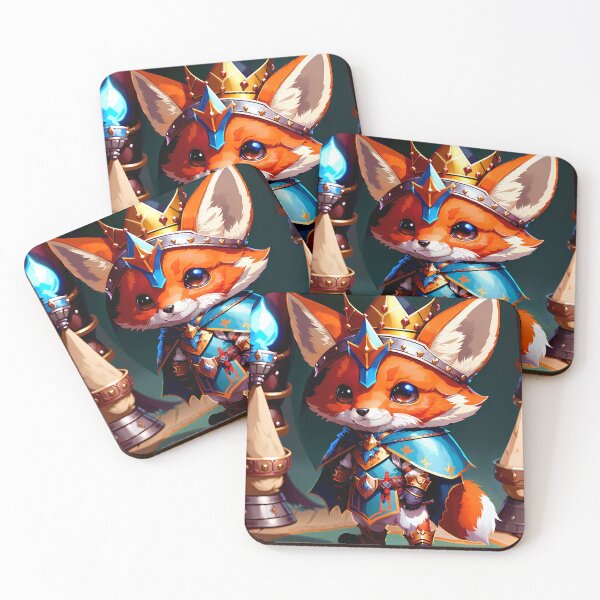 Item preview, Cute Fox King designed and sold by AIStudio137.