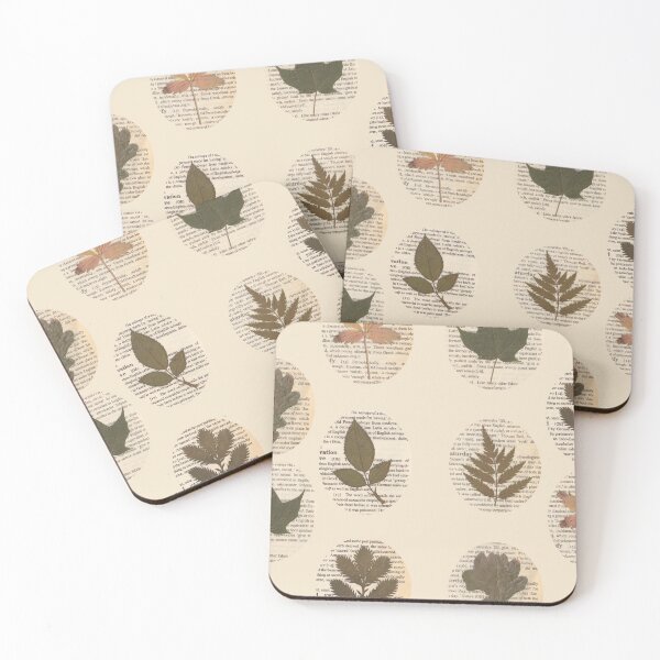 Item preview, Pressed leaves set B cream designed and sold by Julianum.