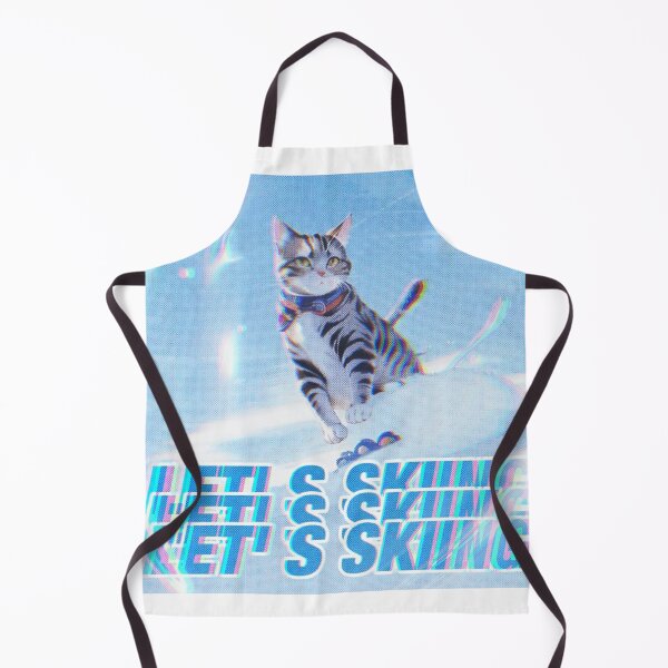 Item preview, Cat Skiing,Cat Sticker,Skiing The meowtains are calling and i must go Cat Sticker designed and sold by Lychee Design.