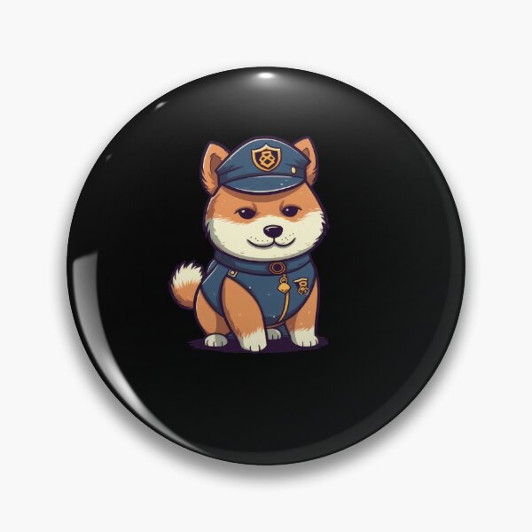 Item preview, Japanese dog Shiba Inu as a policeman in uniform designed and sold by Naohiro.