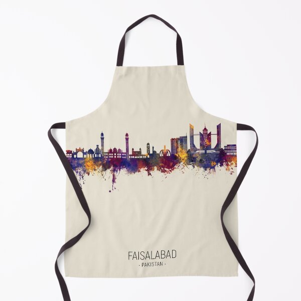 Item preview, Faisalabad Pakistan Skyline designed and sold by ArtPrints.