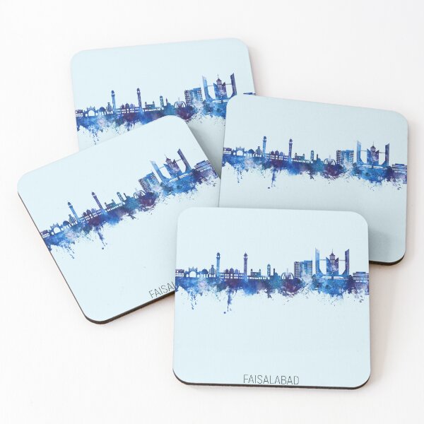 Item preview, Faisalabad Pakistan Skyline designed and sold by ArtPrints.