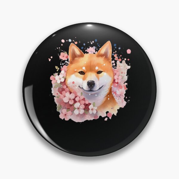 Item preview, Japanese dog Shiba Inu cherry blossom love designed and sold by Naohiro.