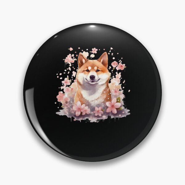 Item preview, Japanese dog Shiba Inu cherry blossom love designed and sold by Naohiro.