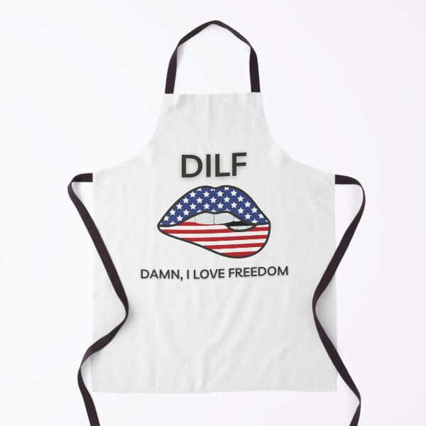 Item preview, DILF - Damn I Love Freedom Sticker designed and sold by RowenaKihn.