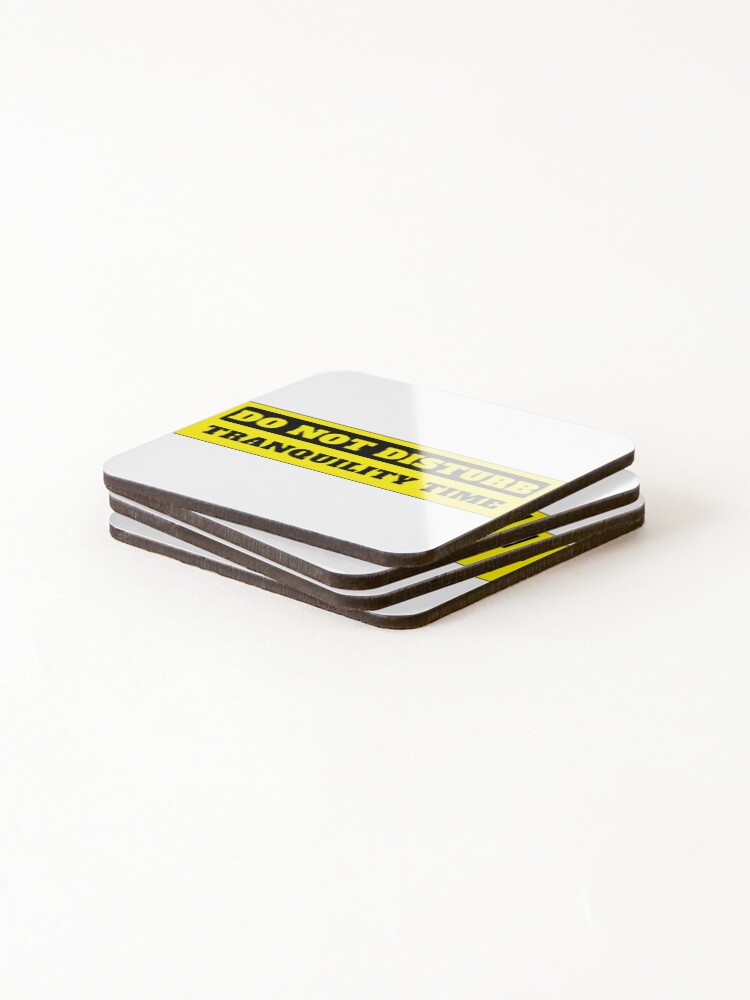 Thumbnail 4 of 5, Coasters (Set of 4), Do Not Disturb tranquility time designed and sold by Permana96.
