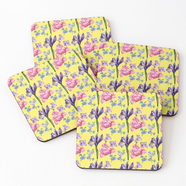 Item preview, Spring Flowers Pattern Yellow designed and sold by Katariina Purru.