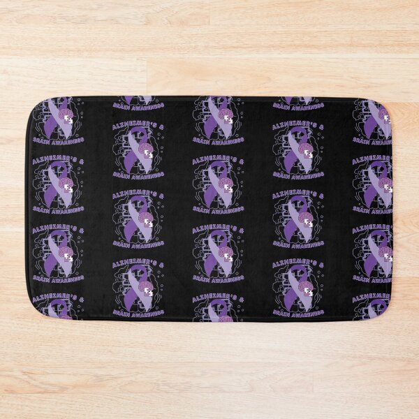 Item preview, Alzheimer's & Brain Awareness Purple Ribbon With Brain & Puzzles  designed and sold by OwlCanvas.